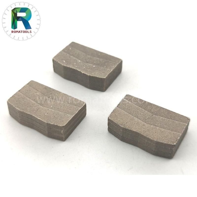 Romatools High Quality Diamond Segments for Hard Granite Cutting 24X7.0/6.2X15mm