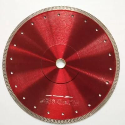 300mm Turbo Rim Mesh Diamond Sublimation Cutting Diamond Saw Blade for Porcelain