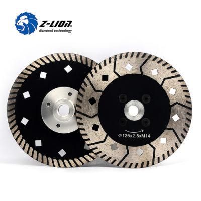 Diamond Wet Use Double Side Cutting &amp; Grinding Disc with M14 Flange