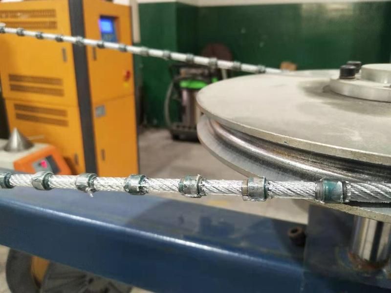 9.0mm 8.5mm 8.0mm Profiling and Slab Cutting of Marble Travertine and Limestone Diamond Wire Saw