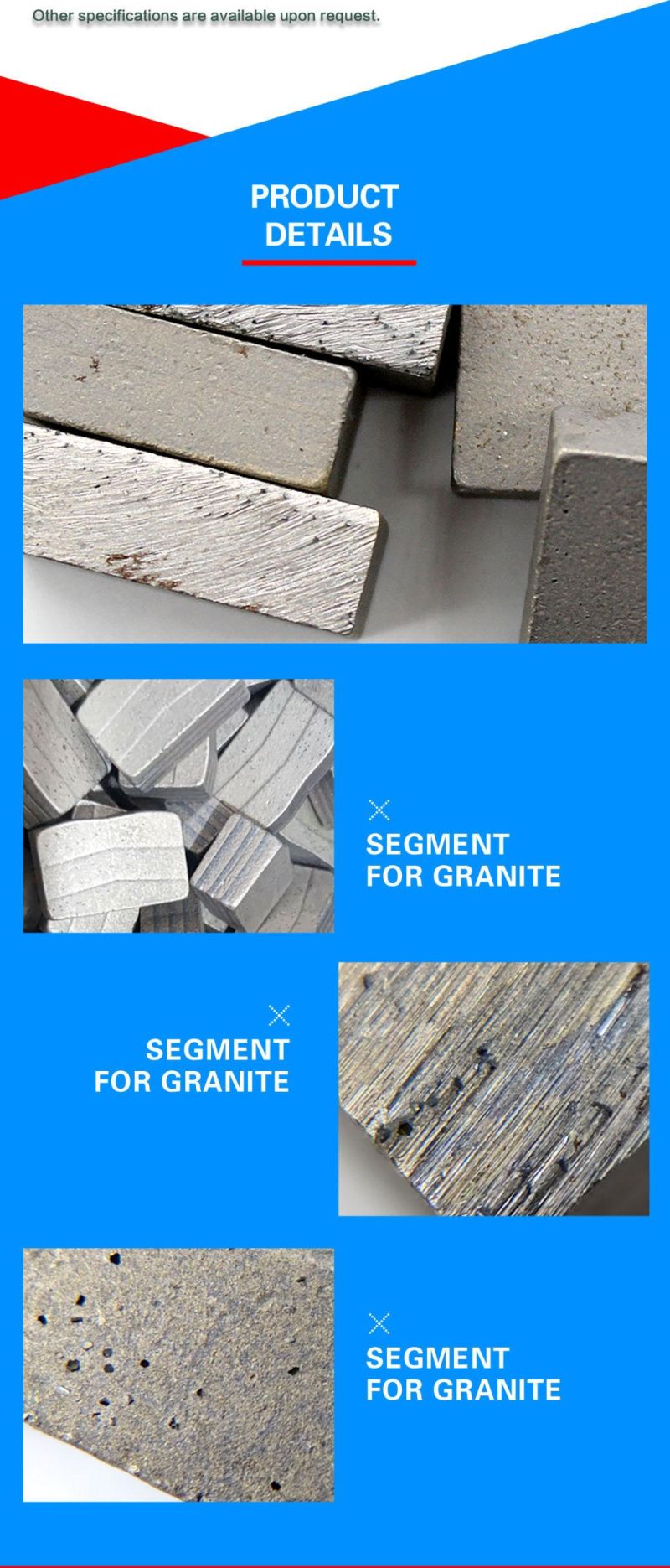 China Manufacturer Diamond Segment for Granite Cutting Good Sharpness and Long Life