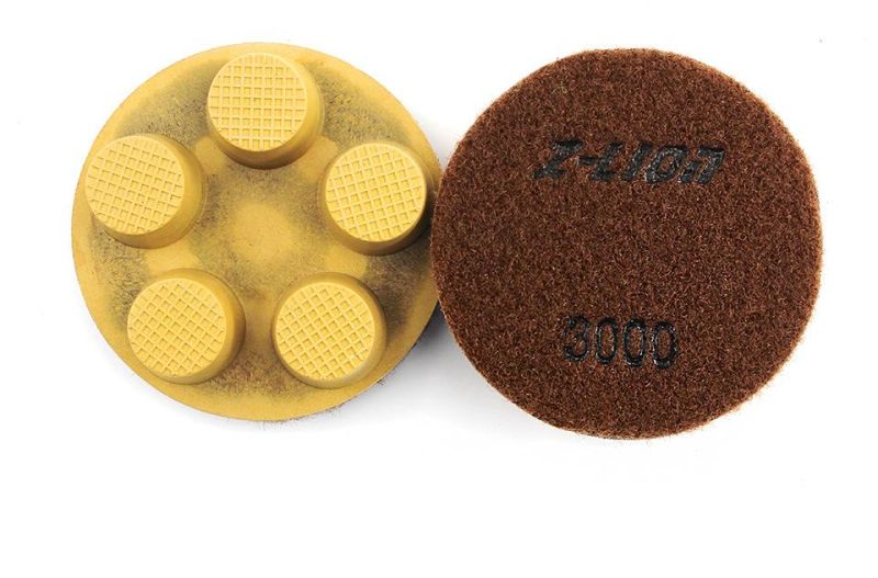 Zlion 3 Inch Wet Diamond Floor Polishing Pad for Concrete Floor Grinding