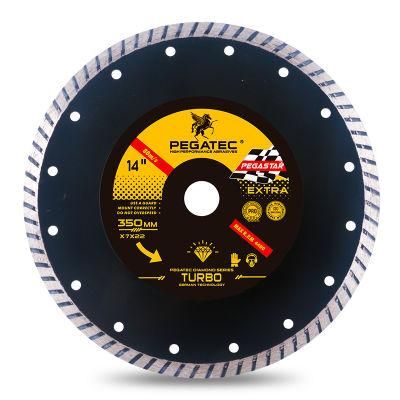 14&quot; 350mm Turbo Segment Ultra Hard Materials Hot Press Diamond Cutting Disc Saw Blade to Cut Ceramic Floor Tile Tools