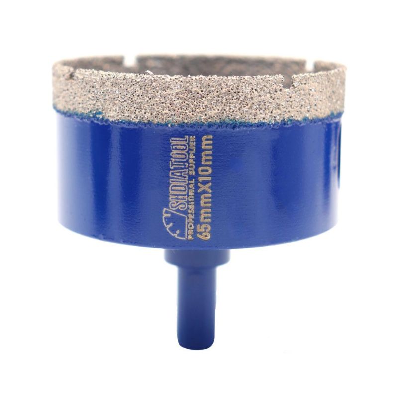 Shdiatool Diamond Core Drill Bit Brazed Brill Triangular Shank for Granite Marble Masonry Concrete