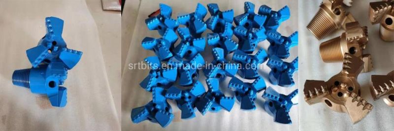Three Wings Water Well Drilling Drag Bit, PDC Drag Bit, PDC Tungsten Carbide Bit