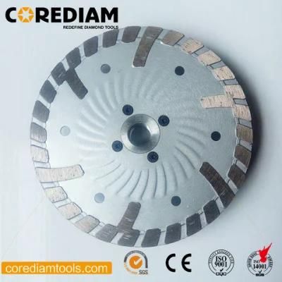 Sinter Hot-Pressed Turbo Blade with Protective Segments for Granite, Marble and Other Stone Materials/Diamond Tool
